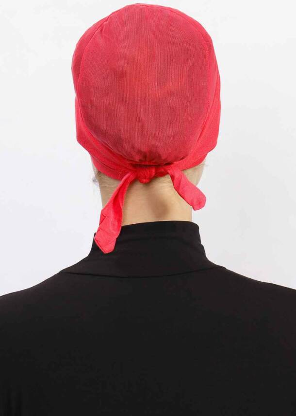 Hava Alan Tesettür Tüllü Bone - 51