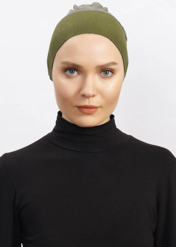 Hava Alan Tesettür Tüllü Bone - 53