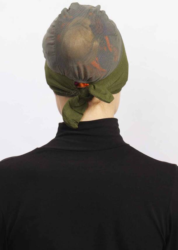 Hava Alan Tesettür Tüllü Bone - 55