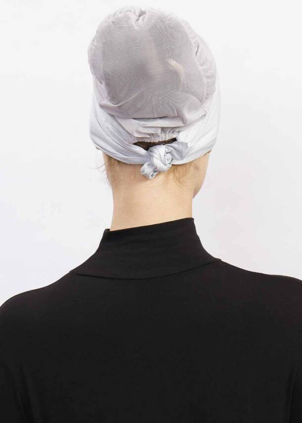 Hava Alan Tesettür Tüllü Bone - 58