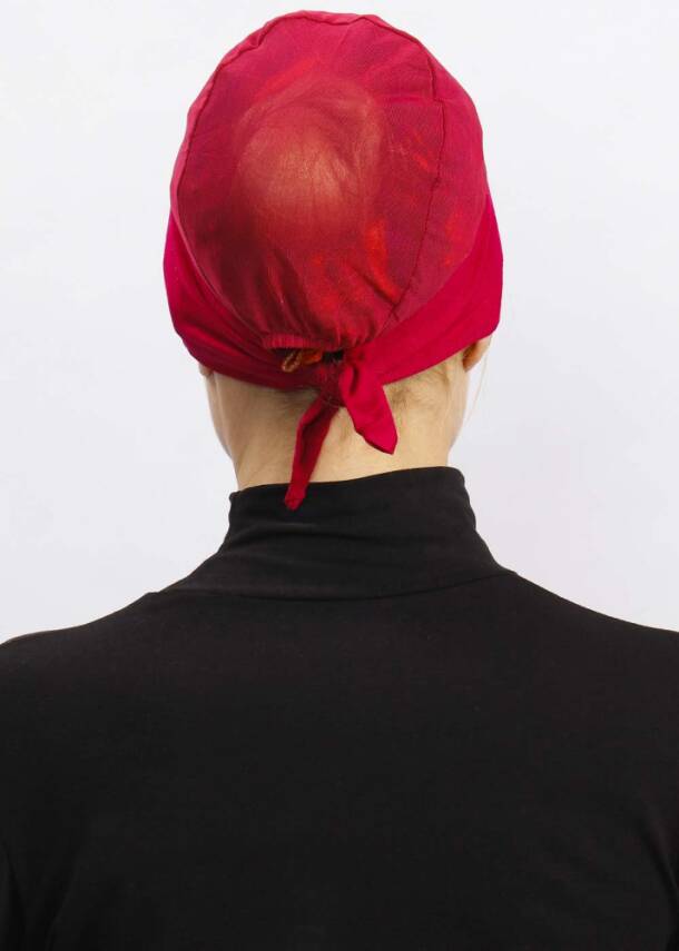 Hava Alan Tesettür Tüllü Bone - 72