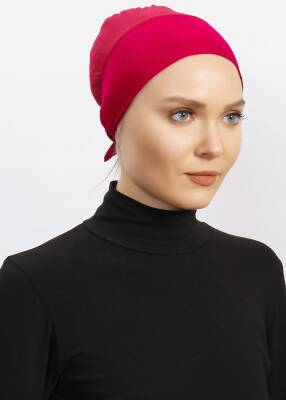 Hava Alan Tesettür Tüllü Bone - 73