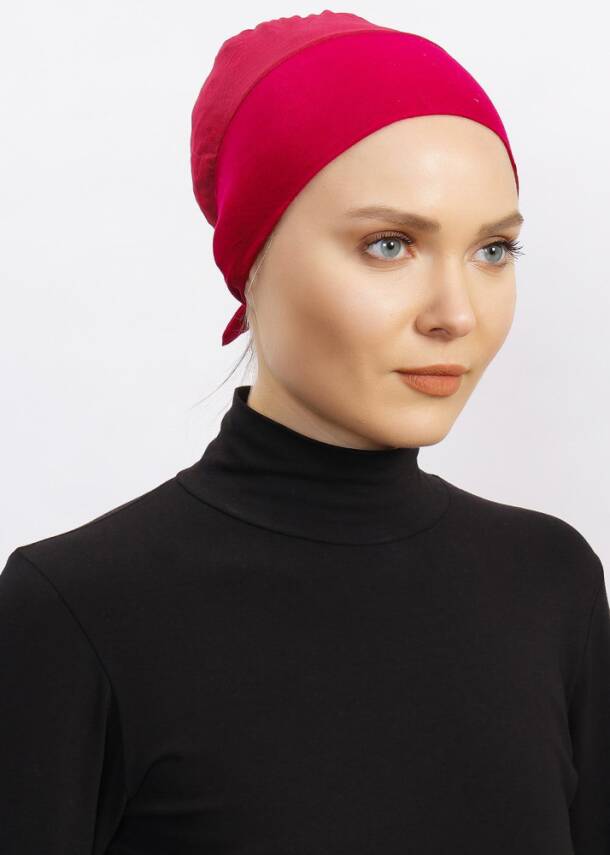 Hava Alan Tesettür Tüllü Bone - 73