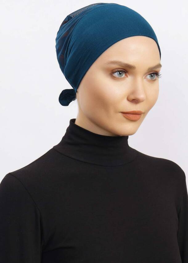 Hava Alan Tesettür Tüllü Bone - 75