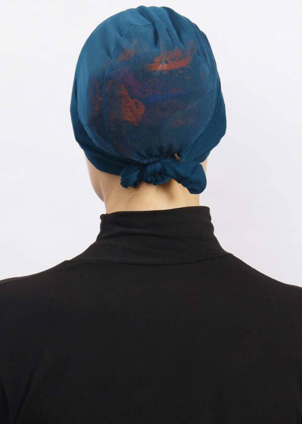 Hava Alan Tesettür Tüllü Bone - 76