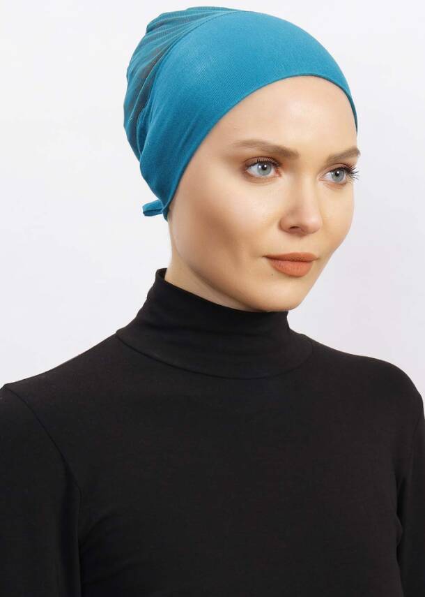 Hava Alan Tesettür Tüllü Bone - 78