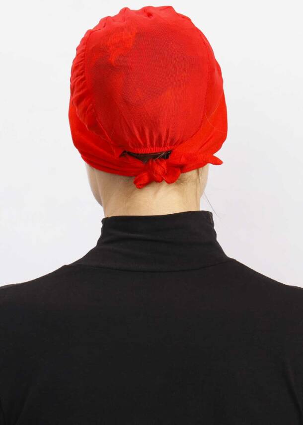 Hava Alan Tesettür Tüllü Bone - 82