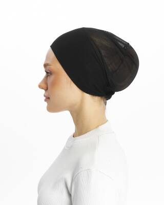 Hava Alan Tesettür Tüllü Bone - Ecardin