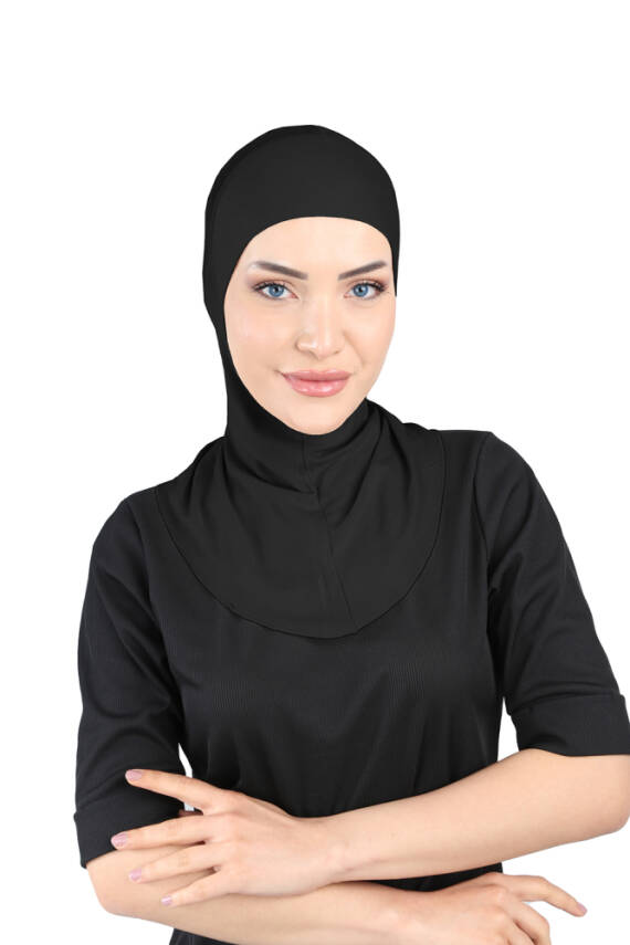 Hava Alan Tesettür Tüllü Boyunluklu Bone - 3