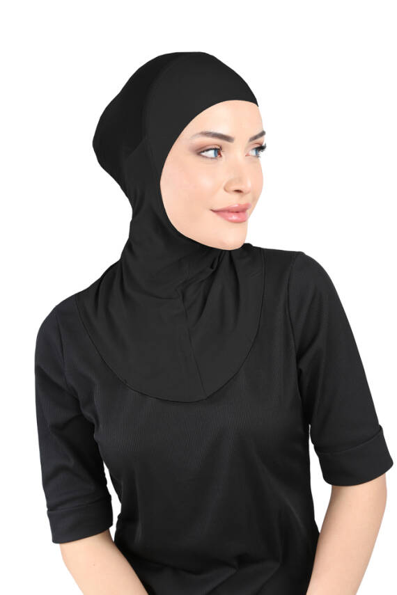 Hava Alan Tesettür Tüllü Boyunluklu Bone - 4