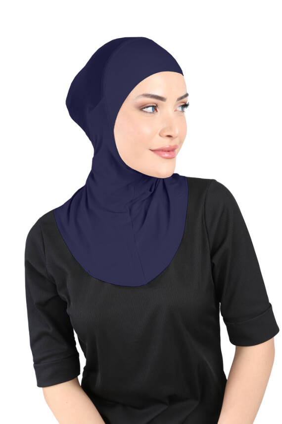 Hava Alan Tesettür Tüllü Boyunluklu Bone - 12