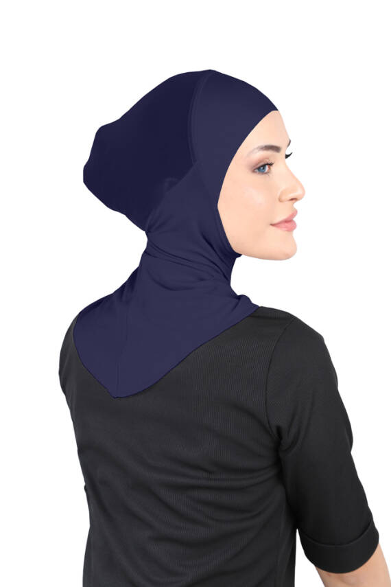 Hava Alan Tesettür Tüllü Boyunluklu Bone - 14