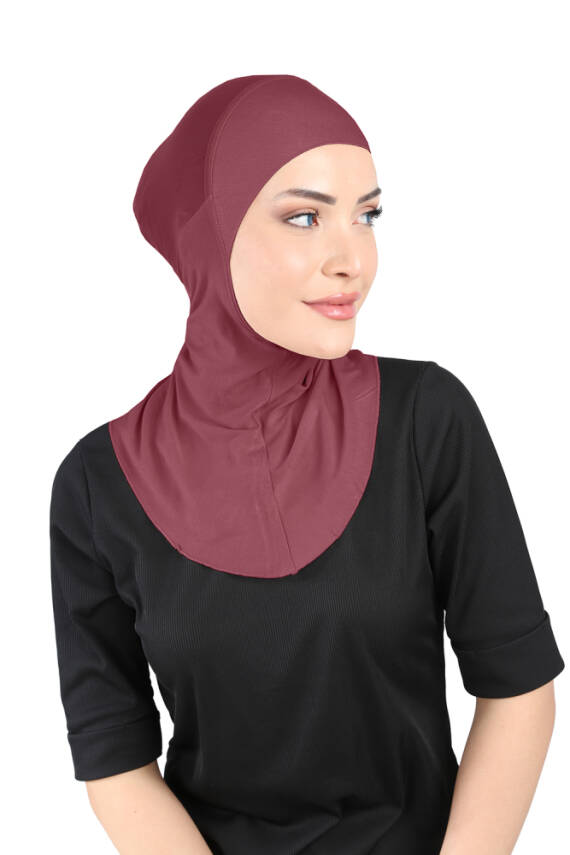 Hava Alan Tesettür Tüllü Boyunluklu Bone - 16