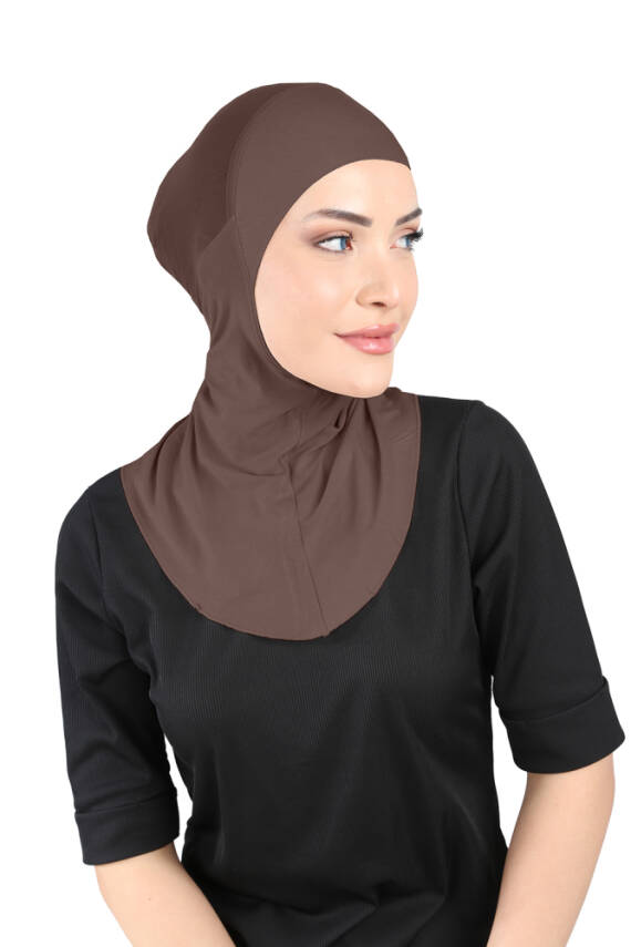 Hava Alan Tesettür Tüllü Boyunluklu Bone - 20