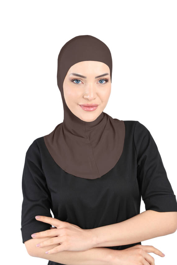 Hava Alan Tesettür Tüllü Boyunluklu Bone - 23