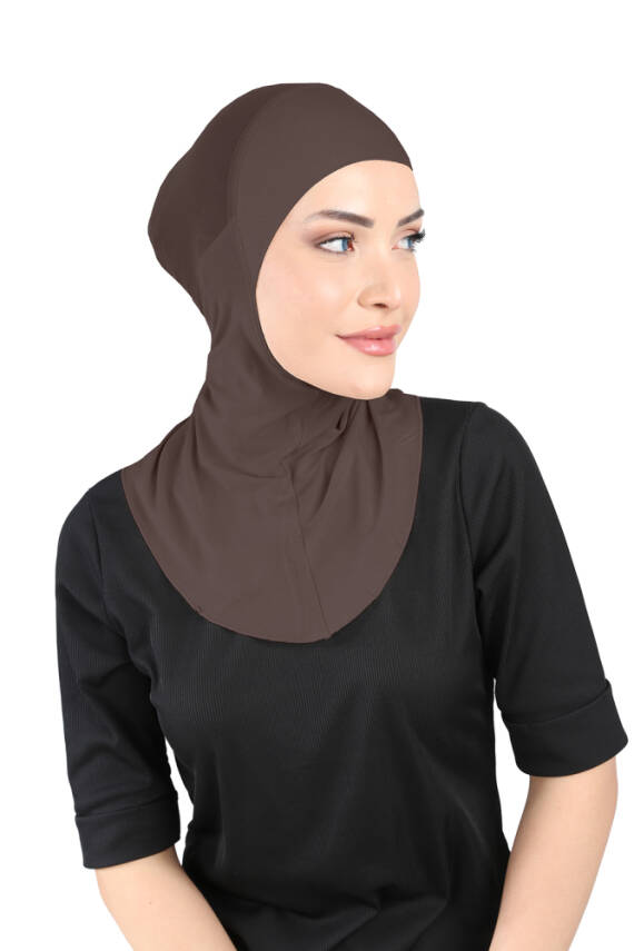 Hava Alan Tesettür Tüllü Boyunluklu Bone - 24