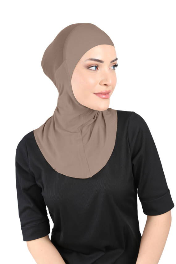 Hava Alan Tesettür Tüllü Boyunluklu Bone - 28