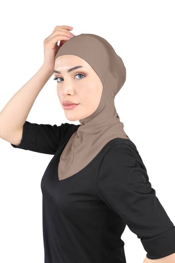 Hava Alan Tesettür Tüllü Boyunluklu Bone - 29