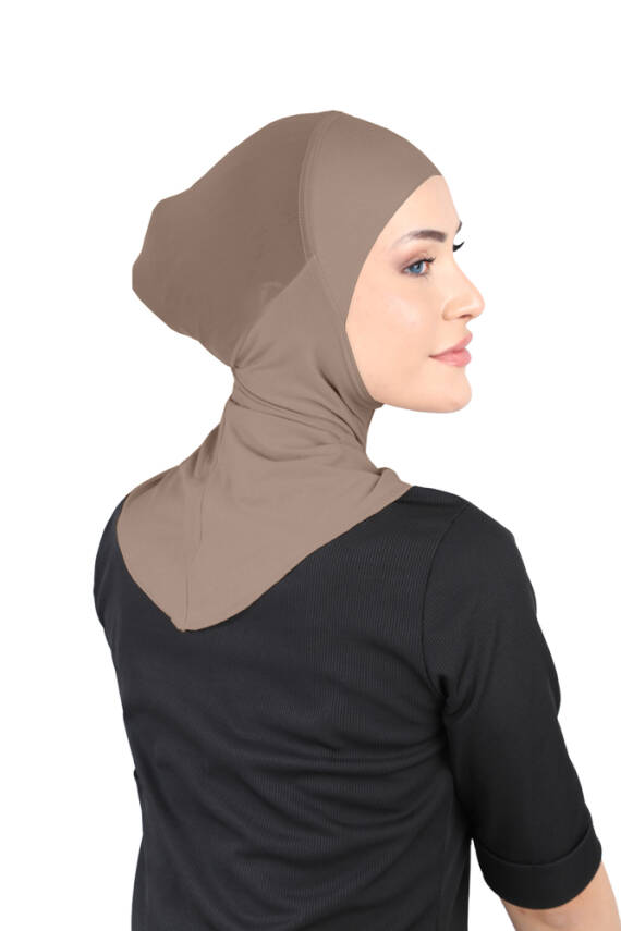 Hava Alan Tesettür Tüllü Boyunluklu Bone - 30