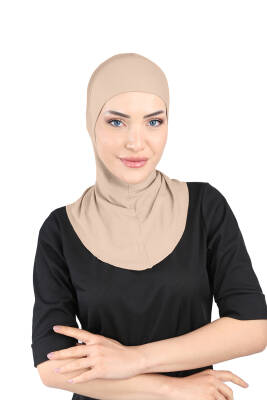 Hava Alan Tesettür Tüllü Boyunluklu Bone - 31