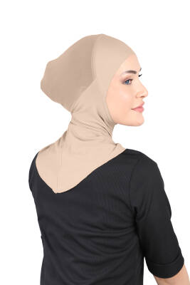 Hava Alan Tesettür Tüllü Boyunluklu Bone - 34