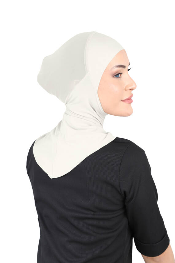 Hava Alan Tesettür Tüllü Boyunluklu Bone - 42