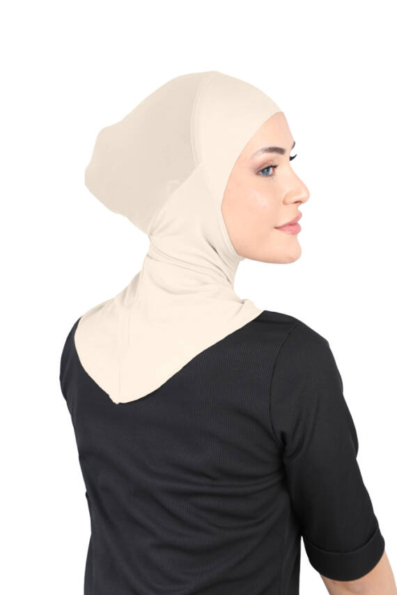 Hava Alan Tesettür Tüllü Boyunluklu Bone - 45