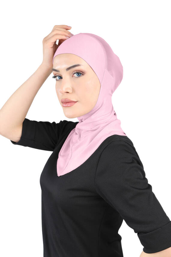 Hava Alan Tesettür Tüllü Boyunluklu Bone - 48