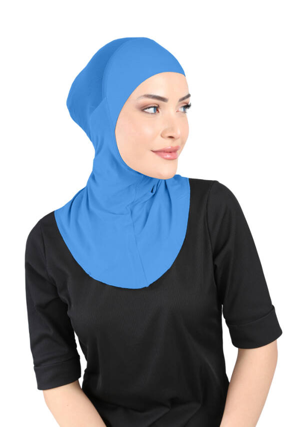 Hava Alan Tesettür Tüllü Boyunluklu Bone - 51