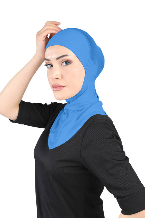 Hava Alan Tesettür Tüllü Boyunluklu Bone - 52