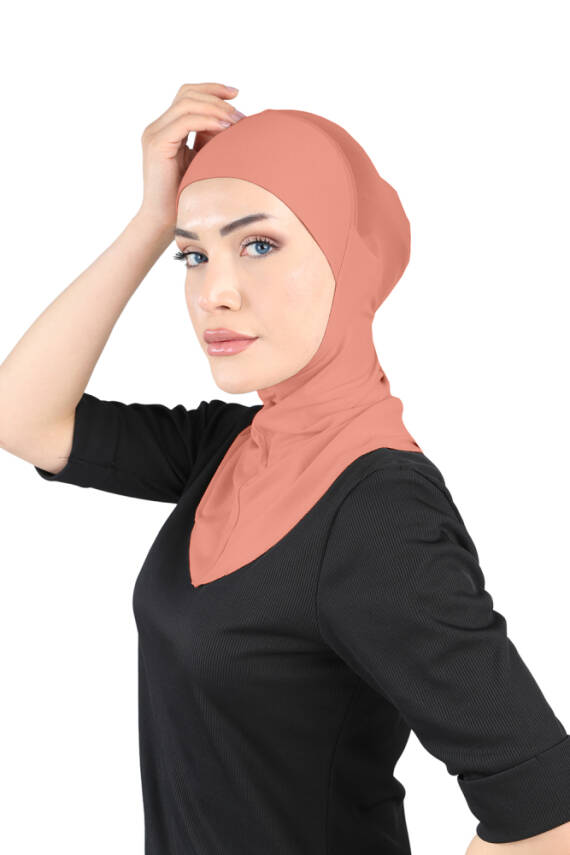 Hava Alan Tesettür Tüllü Boyunluklu Bone - 56