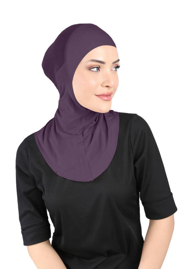 Hava Alan Tesettür Tüllü Boyunluklu Bone - 59