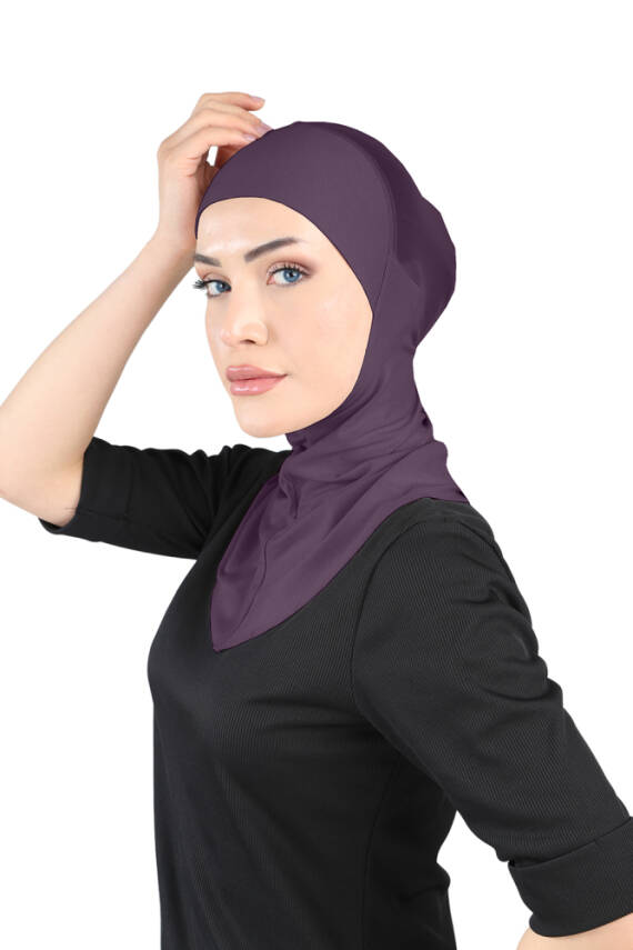 Hava Alan Tesettür Tüllü Boyunluklu Bone - 60