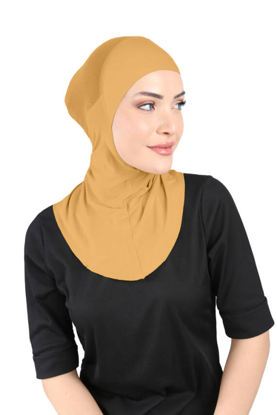 Hava Alan Tesettür Tüllü Boyunluklu Bone - 63