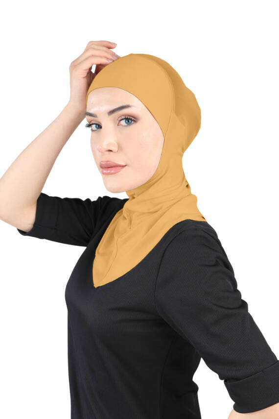 Hava Alan Tesettür Tüllü Boyunluklu Bone - 64