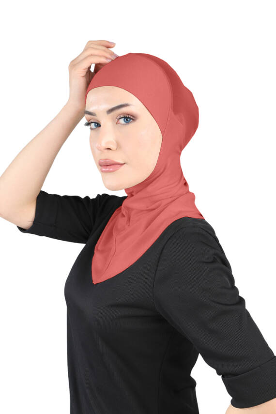 Hava Alan Tesettür Tüllü Boyunluklu Bone - 68