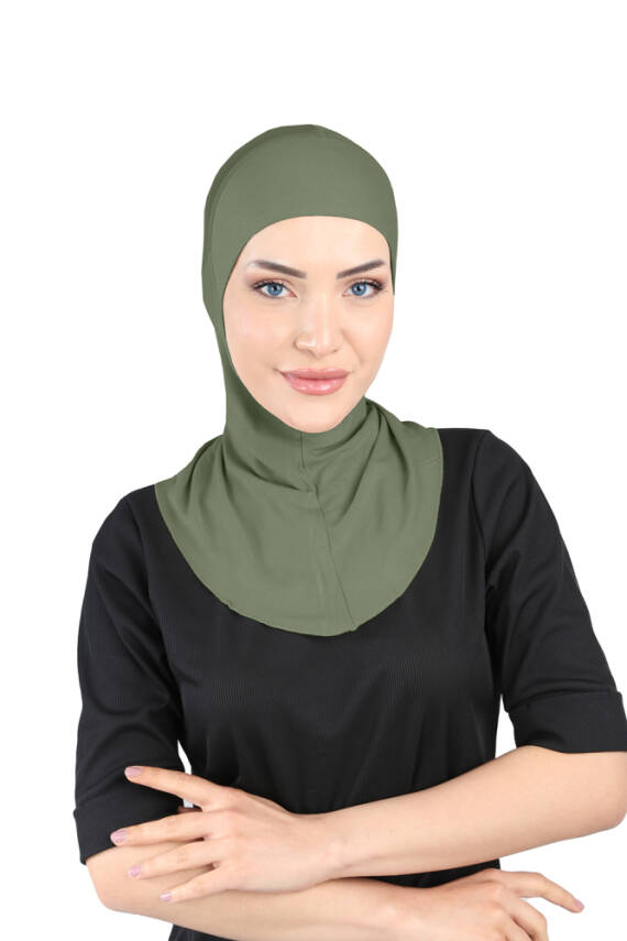 Hava Alan Tesettür Tüllü Boyunluklu Bone - 70