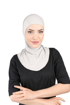 Hava Alan Tesettür Tüllü Boyunluklu Bone - 74