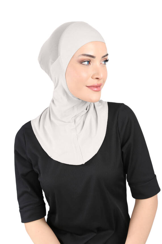 Hava Alan Tesettür Tüllü Boyunluklu Bone - 75