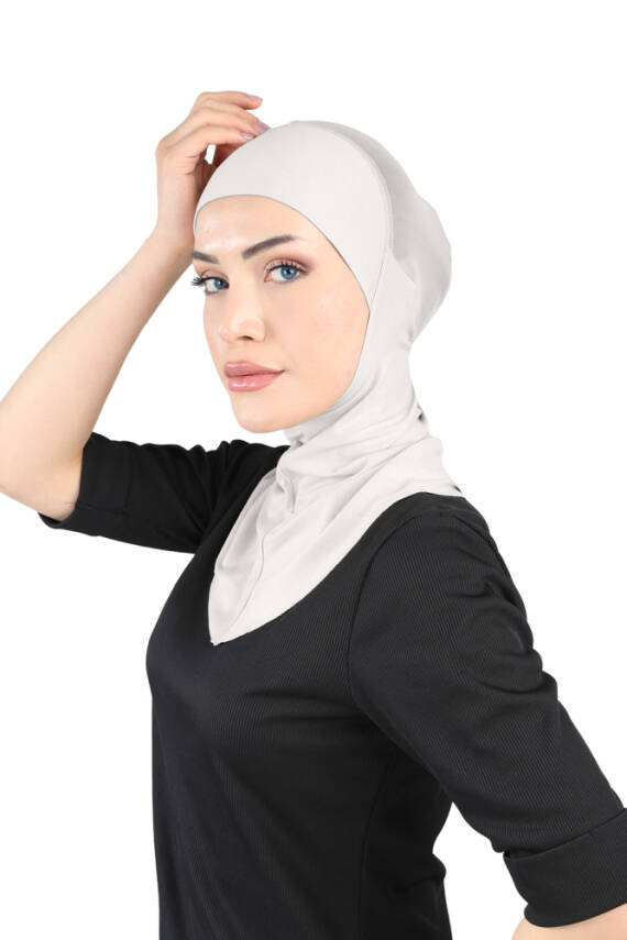 Hava Alan Tesettür Tüllü Boyunluklu Bone - 76