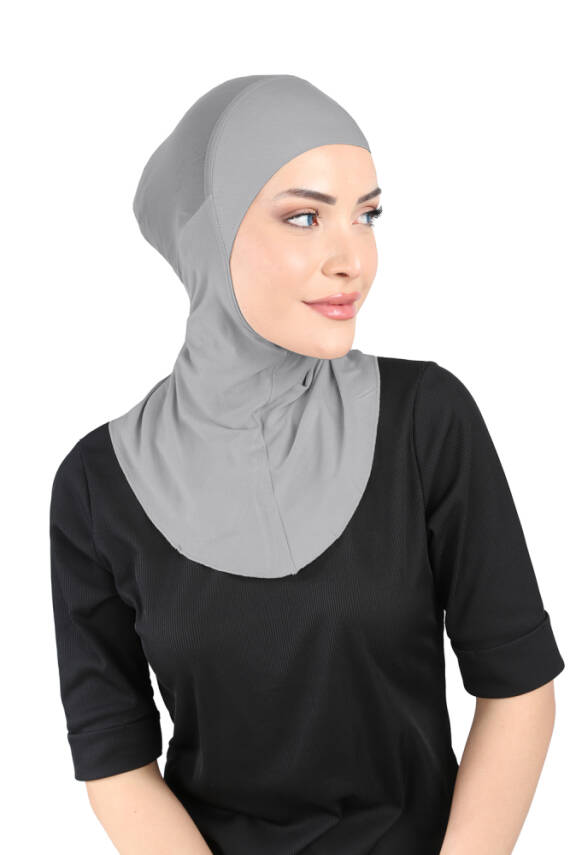 Hava Alan Tesettür Tüllü Boyunluklu Bone - 79