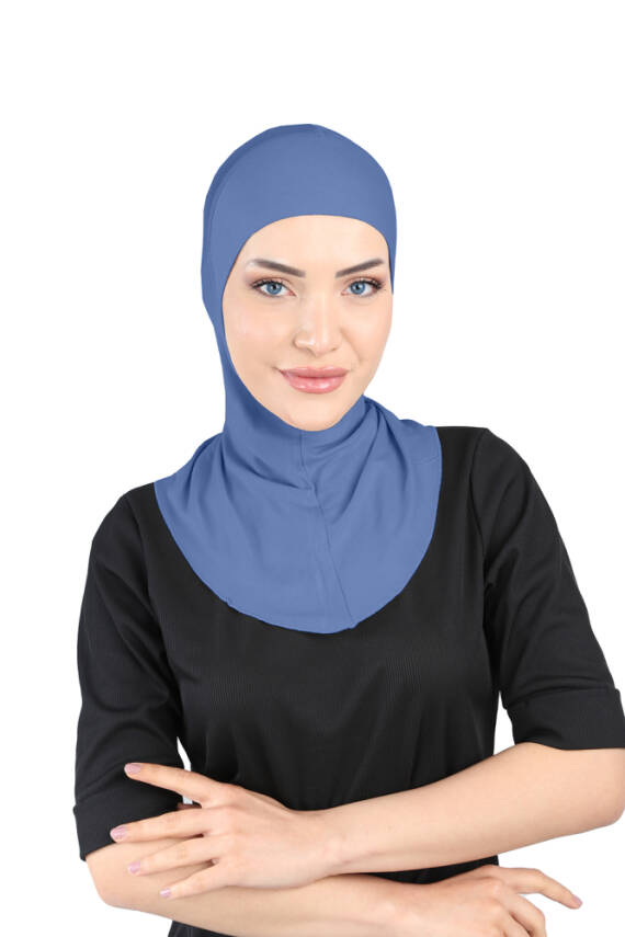 Hava Alan Tesettür Tüllü Boyunluklu Bone - 82