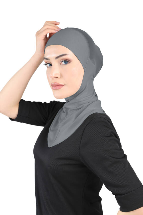 Hava Alan Tesettür Tüllü Boyunluklu Bone - 92