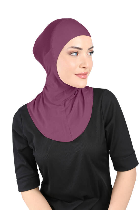 Hava Alan Tesettür Tüllü Boyunluklu Bone - 95