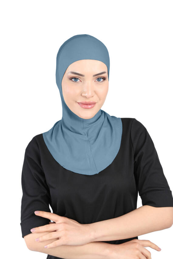 Hava Alan Tesettür Tüllü Boyunluklu Bone - 98