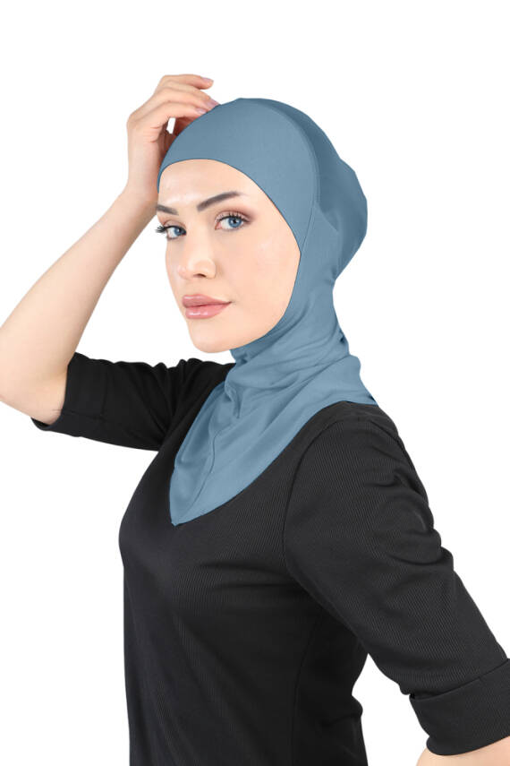 Hava Alan Tesettür Tüllü Boyunluklu Bone - 100