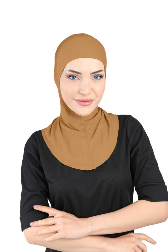 Hava Alan Tesettür Tüllü Boyunluklu Bone - 114