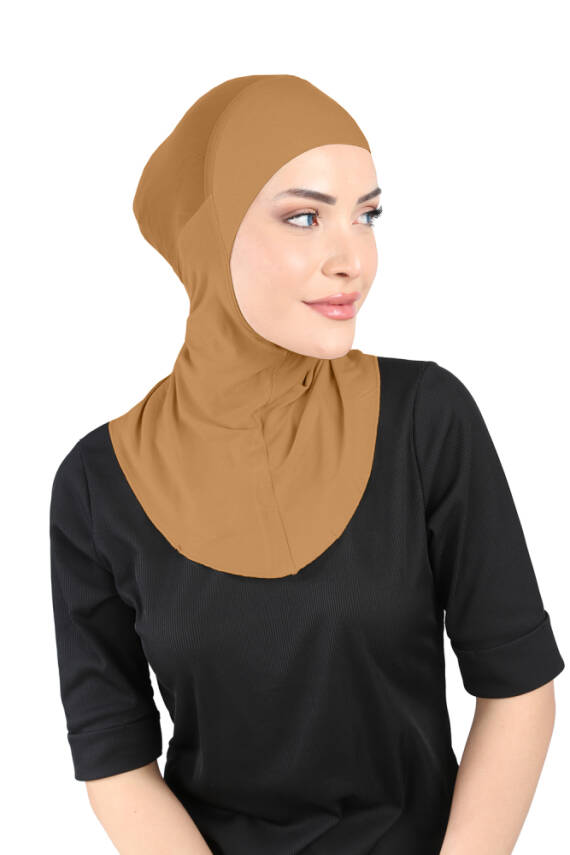 Hava Alan Tesettür Tüllü Boyunluklu Bone - 115