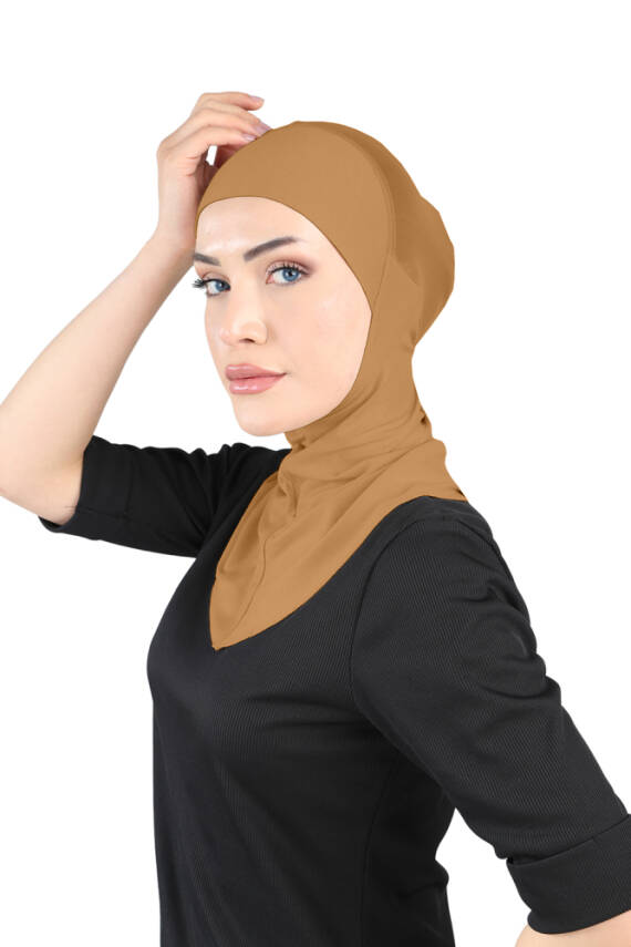 Hava Alan Tesettür Tüllü Boyunluklu Bone - 116