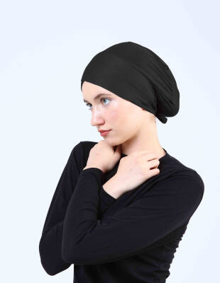 Hava Alan Tesettür Tüllü Çapraz Bone - 2